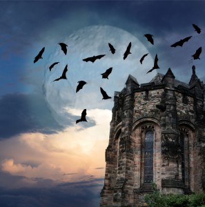 Mystery gothic castle Edinburgh